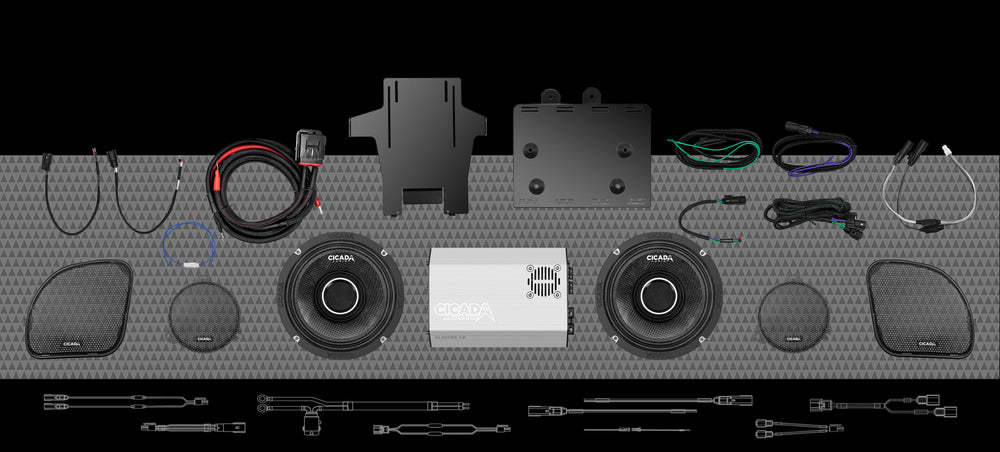 Cicada Audio 2014–2023 Harley Touring front-stage complete audio system