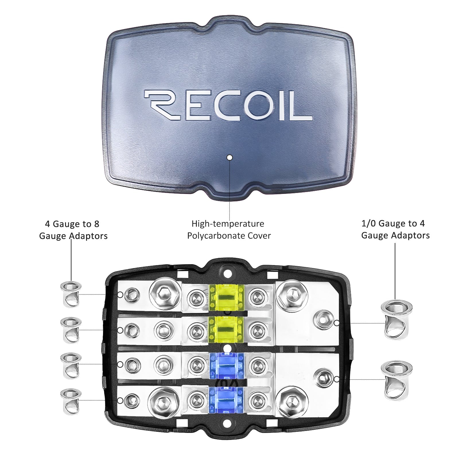 MFH24 - 4-Way Mini-ANL/ANL Fused Distribution Block