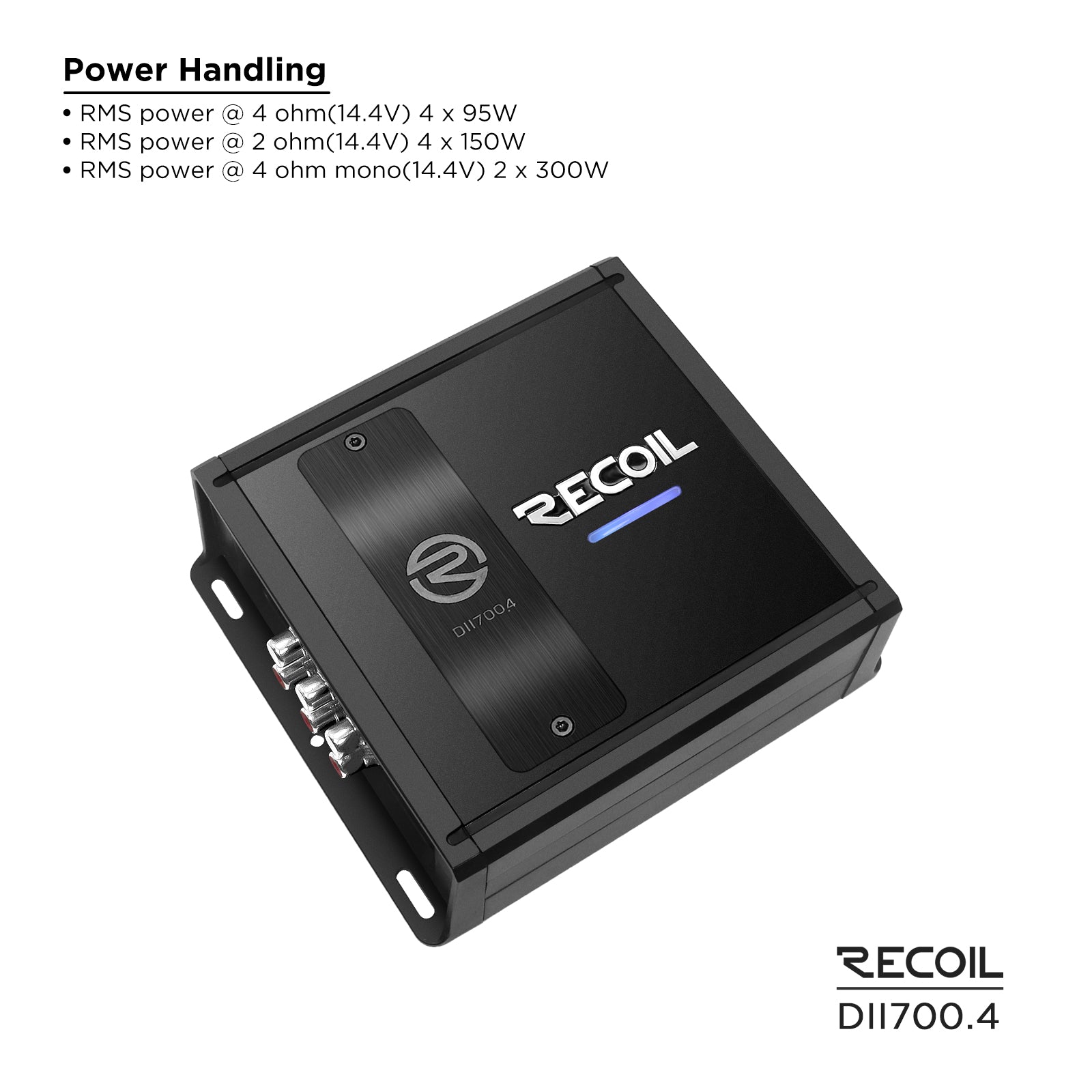 Recoil Audio DII700.4 Amplifier product image at SMS Car Audio