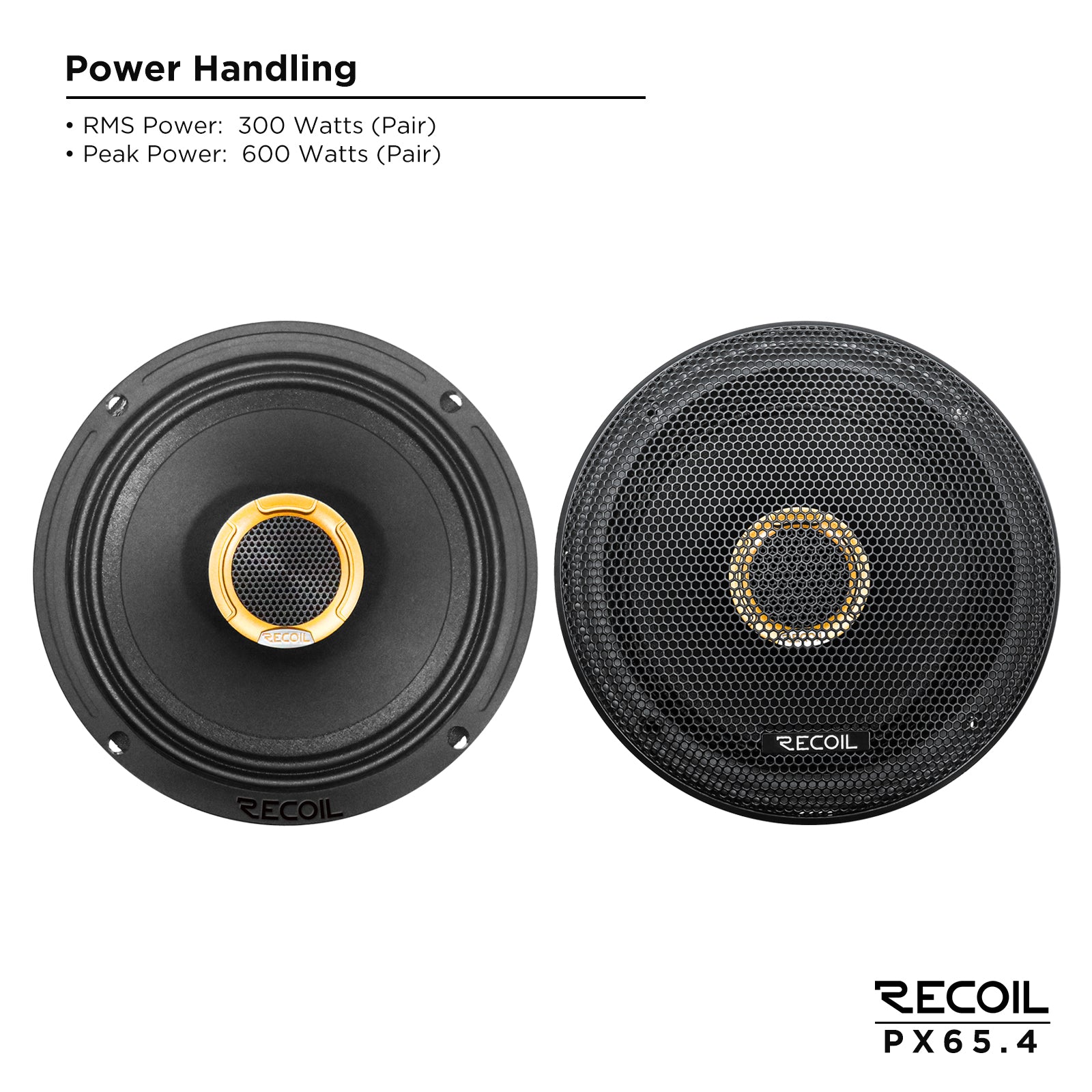 Recoil Audio PX65.4 Speakers product image at SMS Car Audio