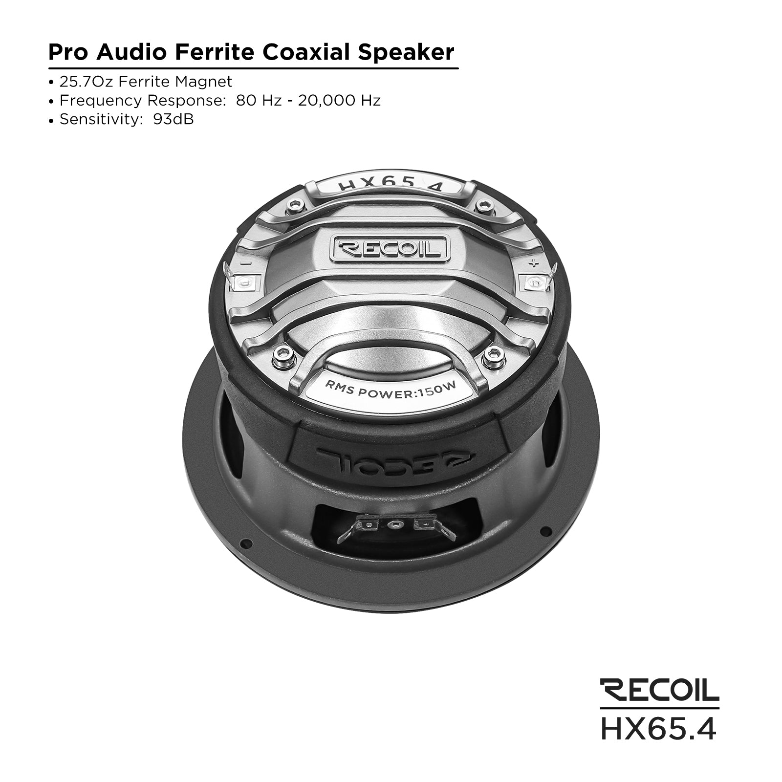 Recoil Audio HX65.4 Speakers product image at SMS Car Audio