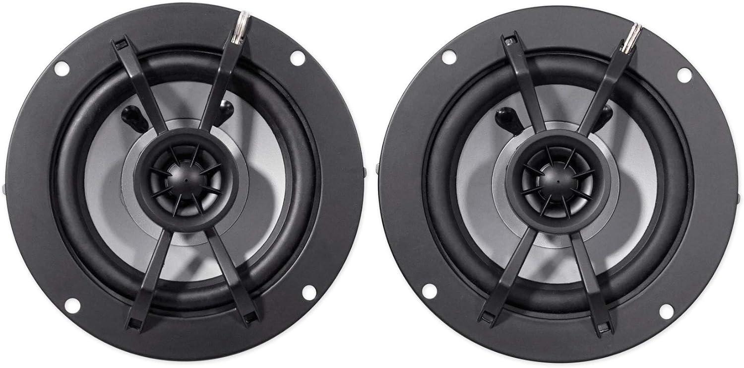 (OPEN BOX) 45KM44 KICKER KM Series 4" Inch Coaxial 2 Way Marine Waterproof Speakers 50W RMS 4 Ohm (Pair)