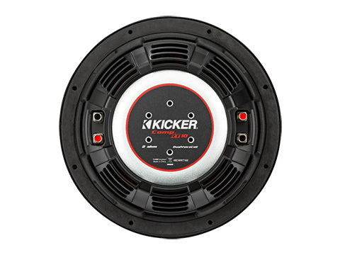 Kicker CompRT 10-inch shallow subwoofer back view