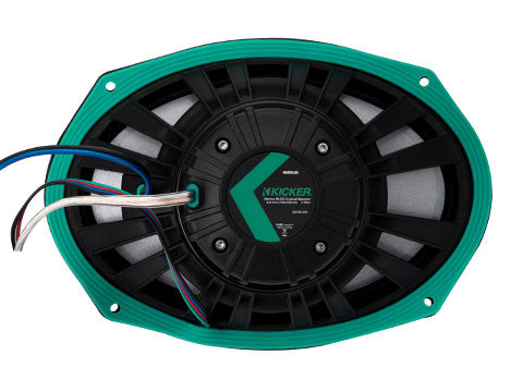 Kicker KMXL69 6x9-inch horn-loaded marine speaker back view