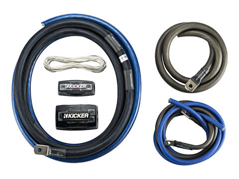 Kicker 46PKD1 P-Series 1/0 AWG dual-amplifier power kit