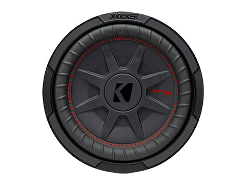 Kicker CompRT 10-inch shallow subwoofer front view