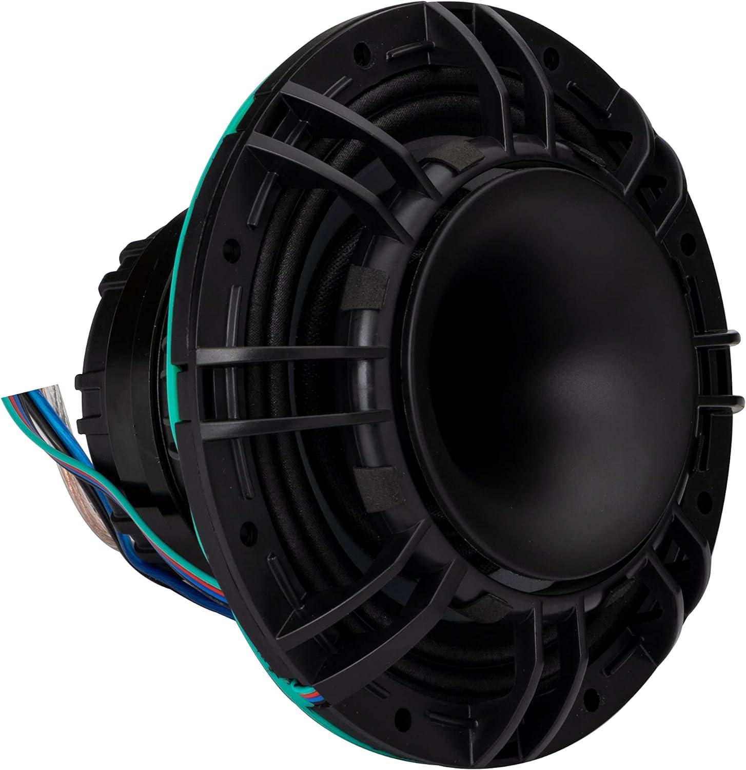 48KMXL654 KICKER KMXL Series 6.5" 6 1/2 Inch Marine Horn Loaded Compression Driver w/LEDs Coaxial Speaker 4-Ohm (Pair)