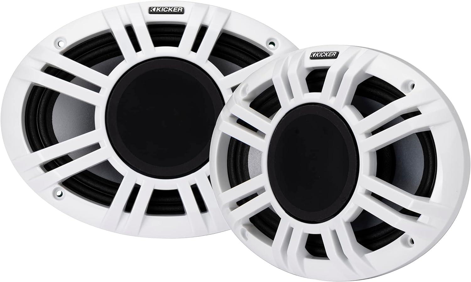 48KMXL694 KICKER KMXL Series 6x9" Inch Marine Horn Loaded Compression Driver w/LEDs Coaxial Speaker 4-Ohm (Pair)