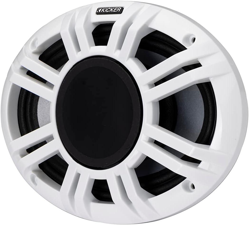 (OPEN BOX) 48KMXL694 KICKER KMXL Series 6x9" Inch Marine Horn Loaded Compression Driver w/LEDs Coaxial Speaker 4-Ohm (Pair)