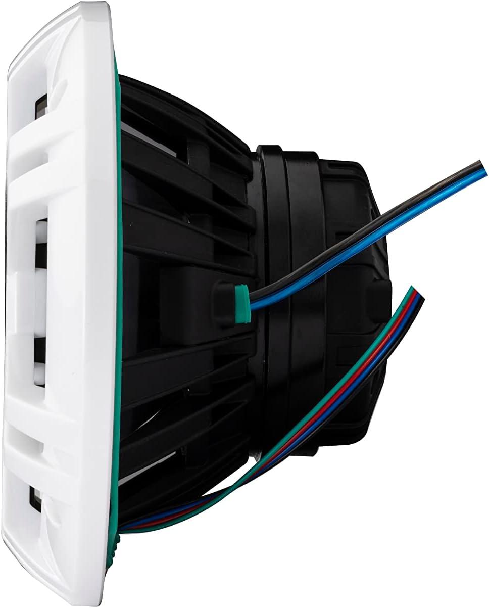 (OPEN BOX) 48KMXL694 KICKER KMXL Series 6x9" Inch Marine Horn Loaded Compression Driver w/LEDs Coaxial Speaker 4-Ohm (Pair)