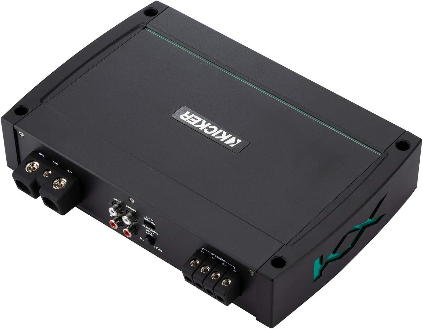 (B-STOCK) 48KXMA12002 KICKER KXMA1200.2 1200W RMS 2x600 2-Channel Full Range Marine Amplifier