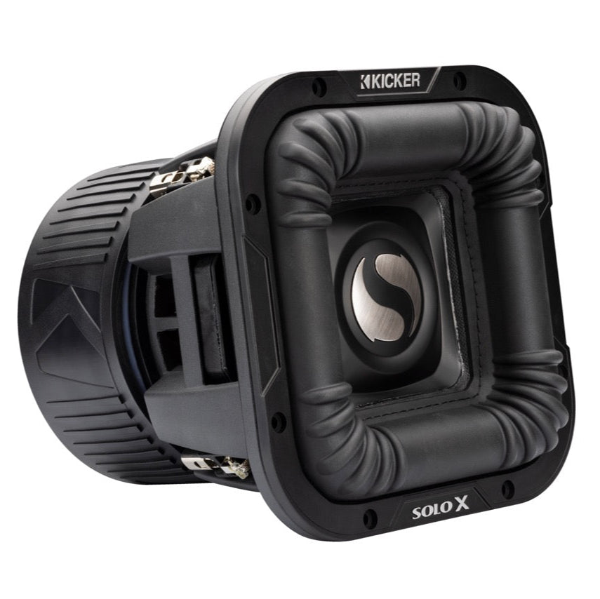 49L7X82 KICKER Solo-X 8" L7X High Excursion SPL Competition Square Subwoofer Sub 800W RMS 2 Ohm DVC