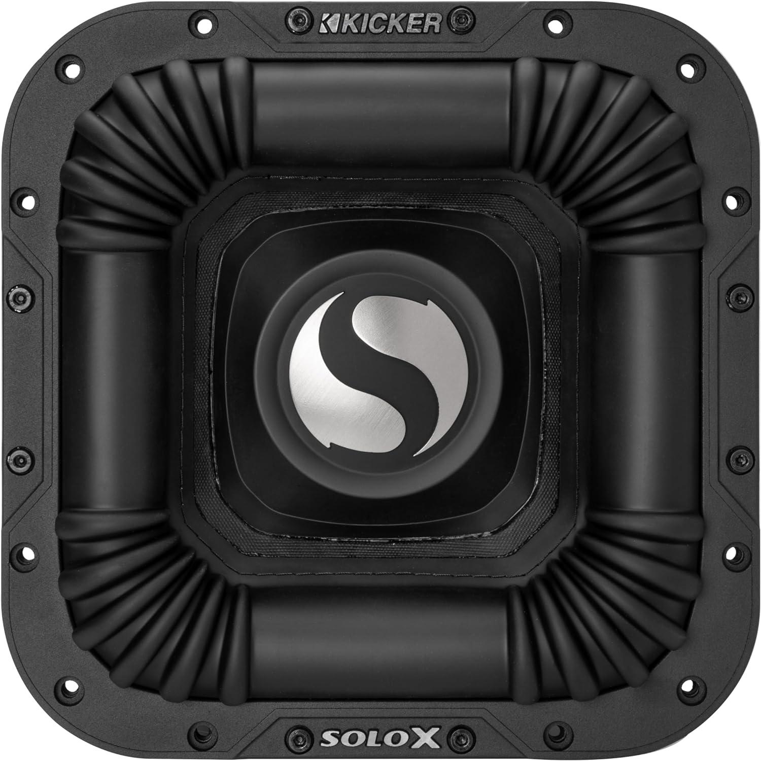 49L7X101 KICKER Solo-X 10" L7X High Excursion SPL Competition Square Subwoofer Sub 2000W RMS 1 Ohm DVC