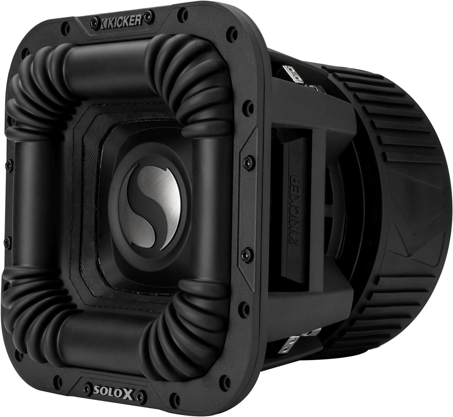49L7X101 KICKER Solo-X 10" L7X High Excursion SPL Competition Square Subwoofer Sub 2000W RMS 1 Ohm DVC