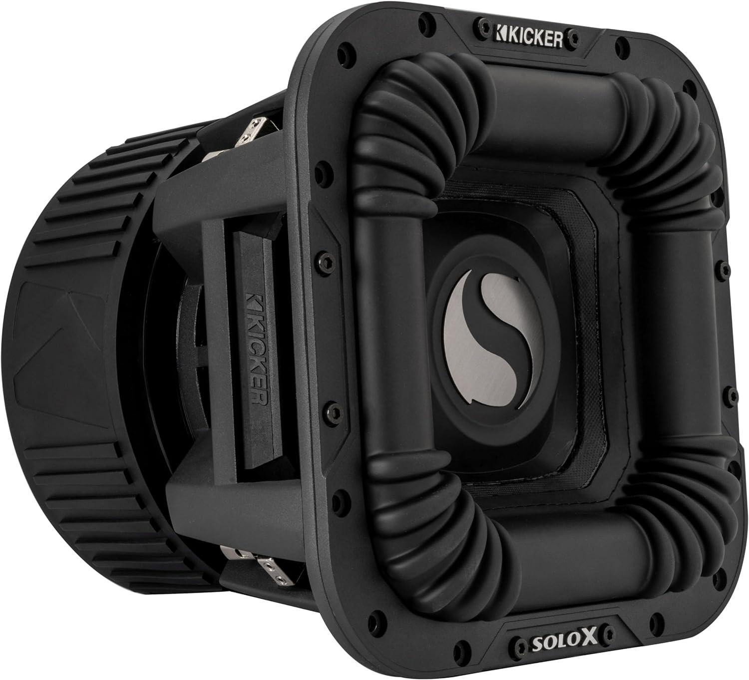 49L7X102 KICKER Solo-X 10" L7X High Excursion SPL Competition Square Subwoofer Sub 2000W RMS 2 Ohm DVC