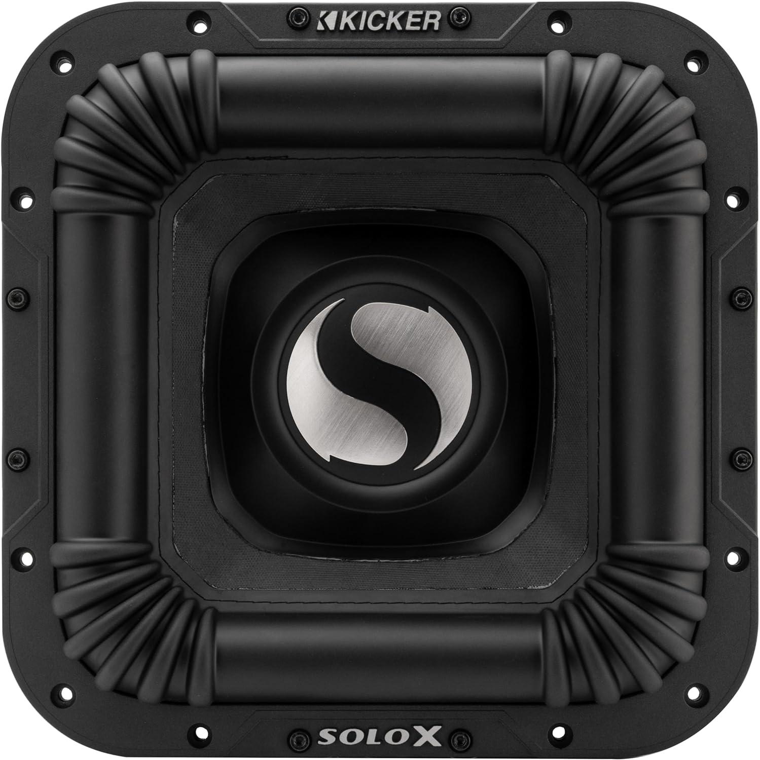 49L7X121 KICKER Solo-X 12" L7X High Excursion SPL Competition Square Subwoofer Sub 2000W RMS 1 Ohm DVC