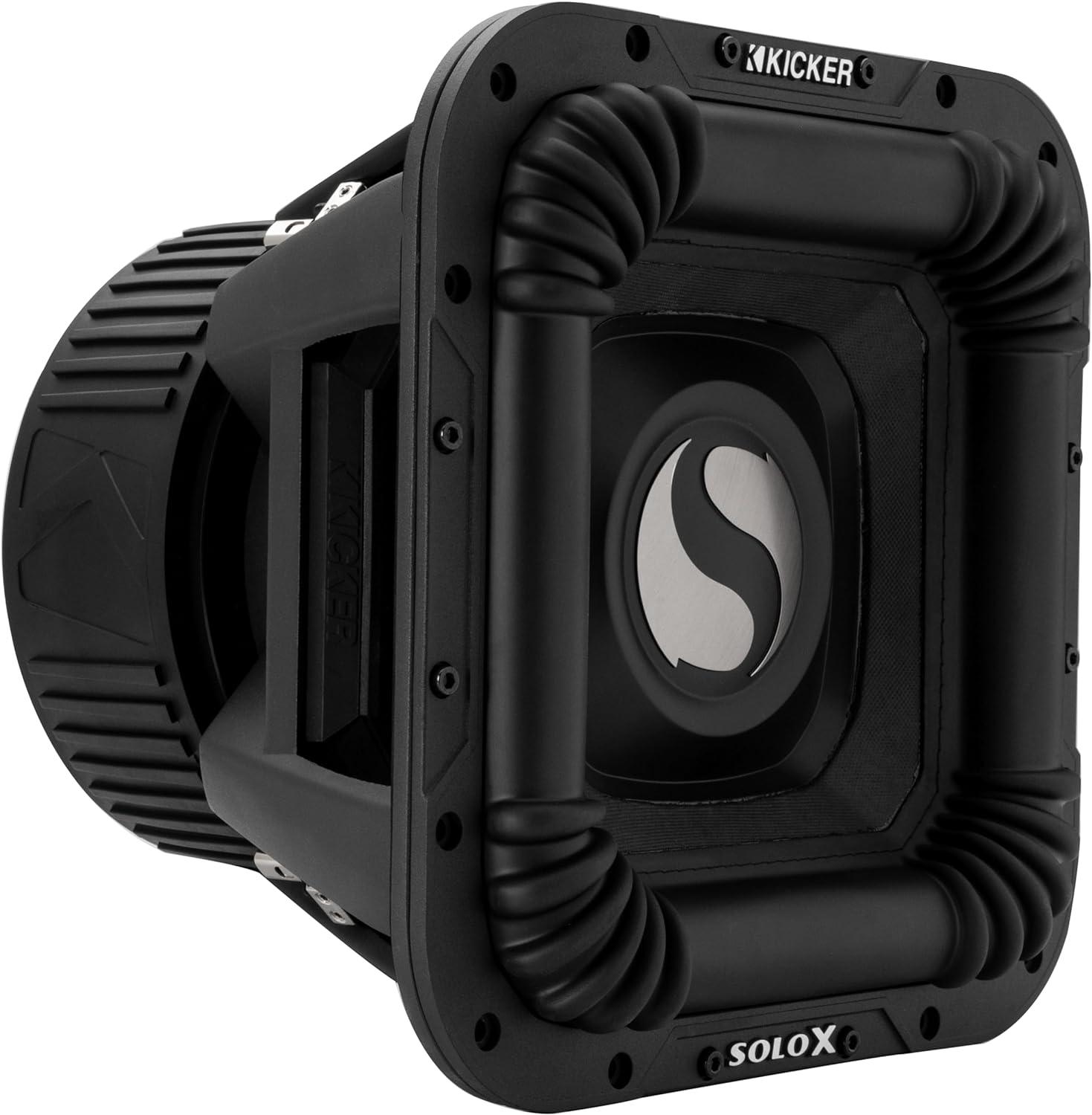 49L7X122 KICKER Solo-X 12" L7X High Excursion SPL Competition Square Subwoofer Sub 2000W RMS 2 Ohm DVC
