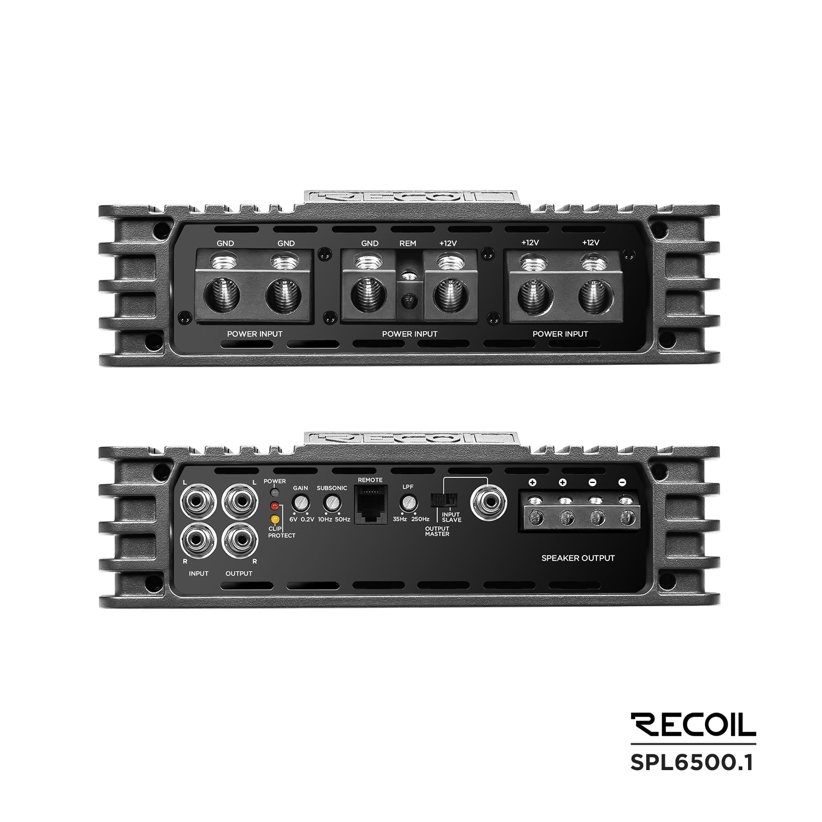 Recoil Audio SPL6500.1 Amplifier product image at SMS Car Audio