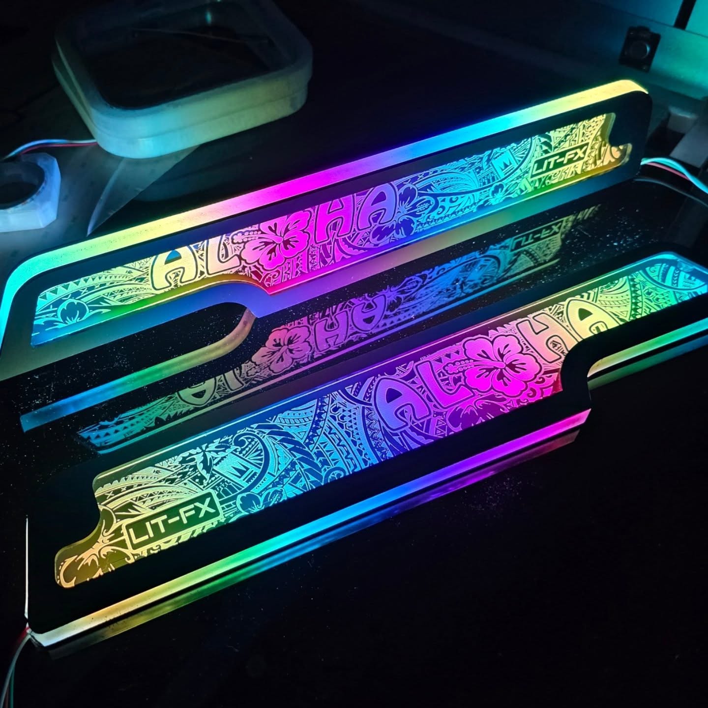 💡 LIT-FX JEEP SERIES JL/JT FRONT SEAT SIDE COVERS – PAIR (CUSTOM LED LIGHTING)
