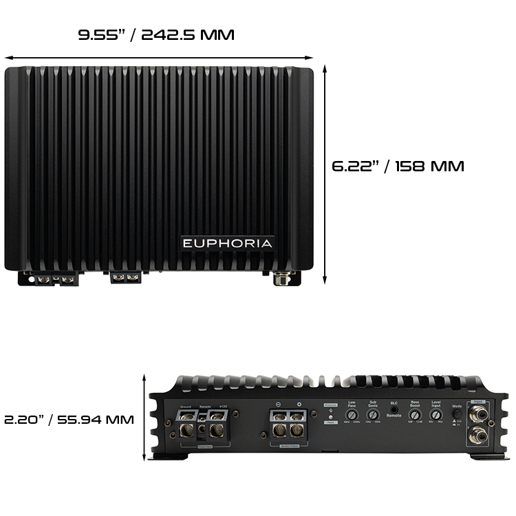 EUPHORIA EA1.1800 : Mono Class D Amplifier