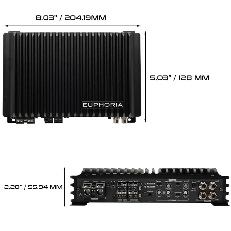 EUPHORIA EA4.300 : 4-channel Class D amplifier