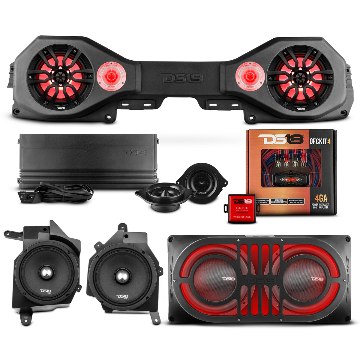 DS18 Stage 3 Jeep JL JLU JT 2018–2023 audio upgrade package