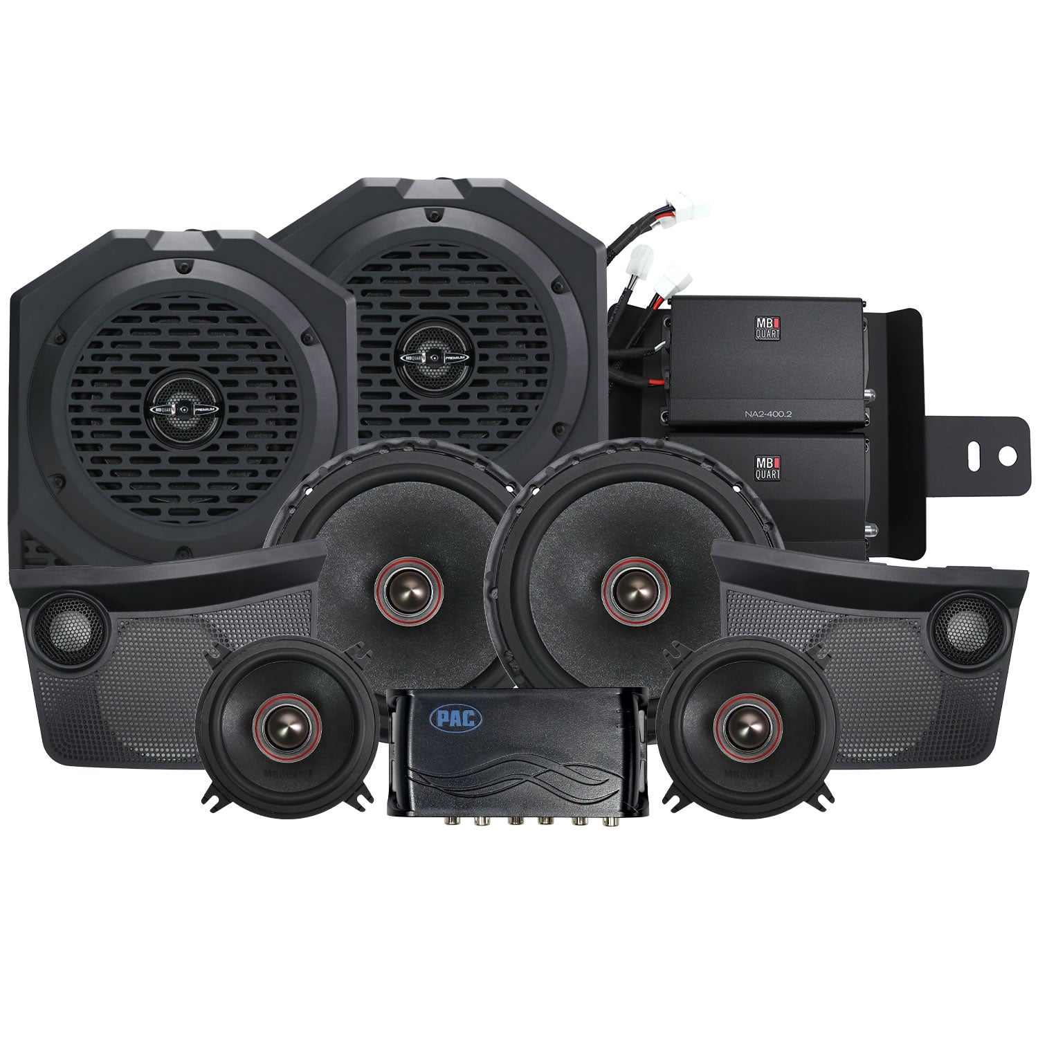 MBQBRO-STG6A-1 Ford® Bronco 2021-2024 Tuned Audio Package: 800 Watt STAGE 6 Audio System for OEM B&O Audio Systems