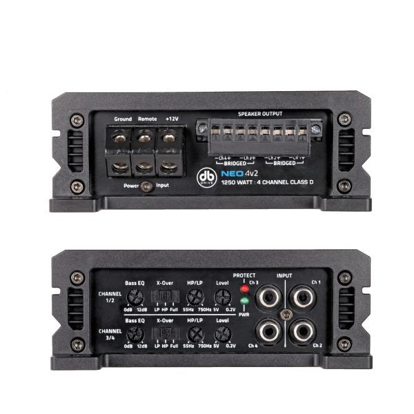 NEO4V2 : NEO 4-Channel Class D Mini Amplifier