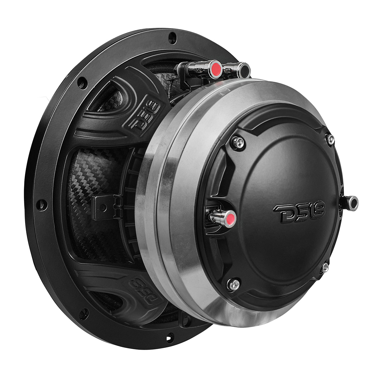 NVY 8" Water Resistant Carbon Fiber Cone Hybrid Loudspeaker with 3" VC Compression Driver and Neodymium Magnet | 400W RMS 4-Ohm