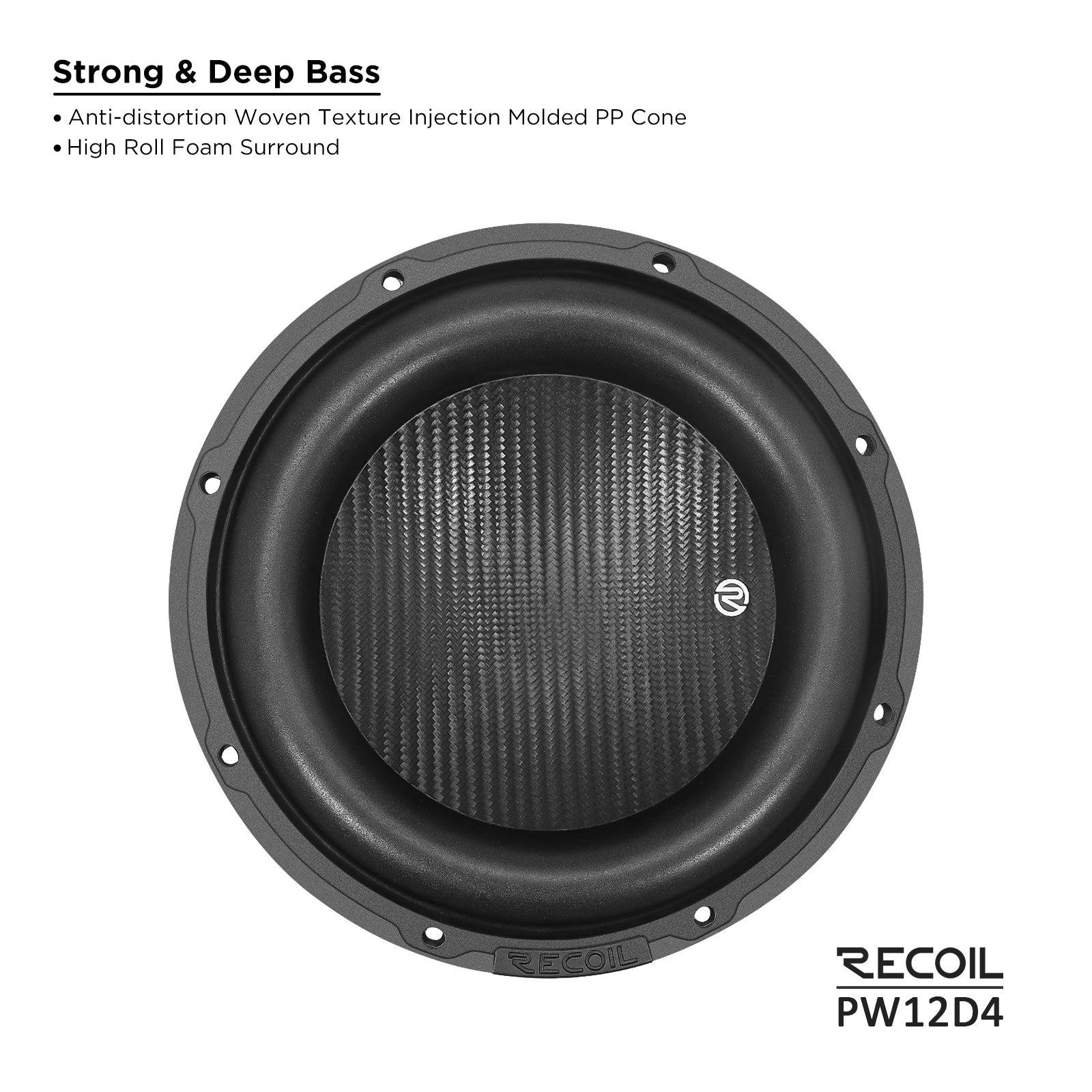 Recoil Audio PW12D4 Echo Pro 12" Subwoofer product image at SMS Car Audio