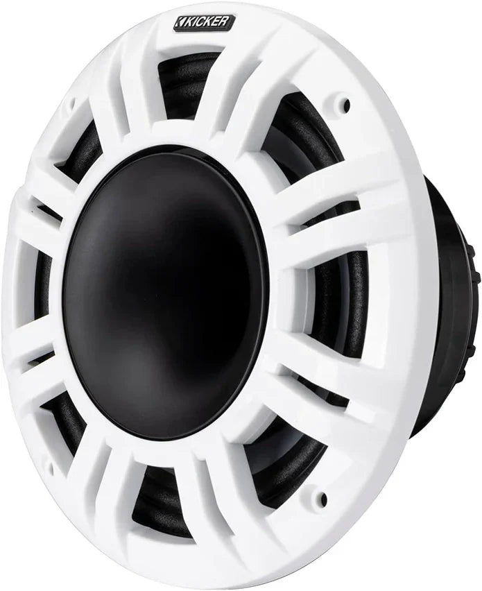 48KMXL84 KICKER KMXL Series 8" Inch Marine Horn Loaded Compression Driver w/LEDs Coaxial Speaker 4-Ohm (Pair)