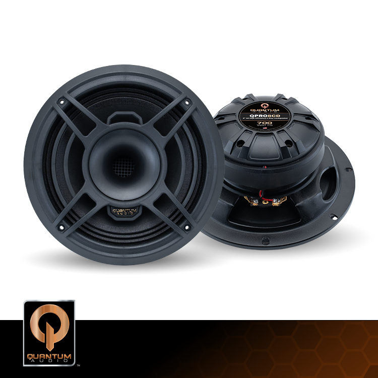 QUANTUM AUDIO QPRO8CD : 8" PRO Audio Loudspeaker Compression Horn Loaded (1 Pair)