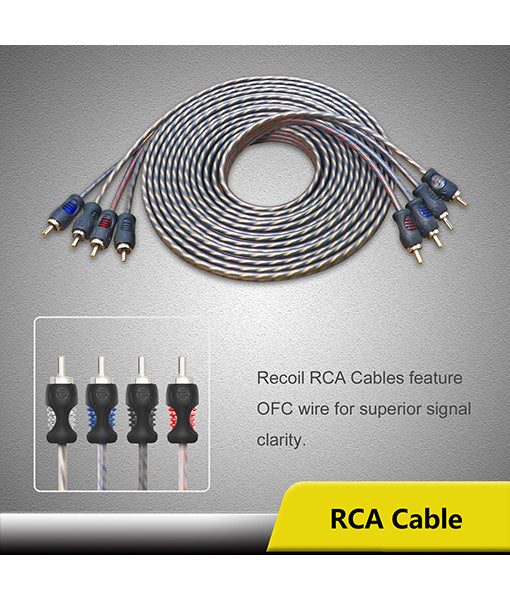 RCK44 - 4 AWG 4-Channel Complete Amplifier Wiring Kit