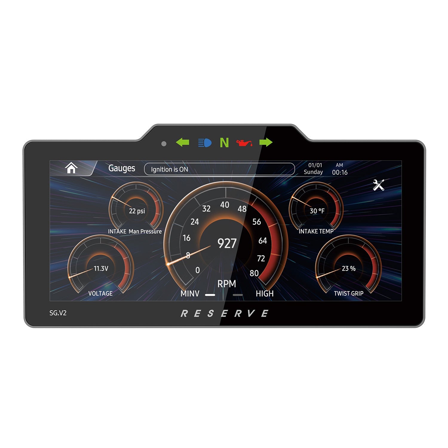 Soundstream Reserve SG-V2 Street Glide Head Unit angle view