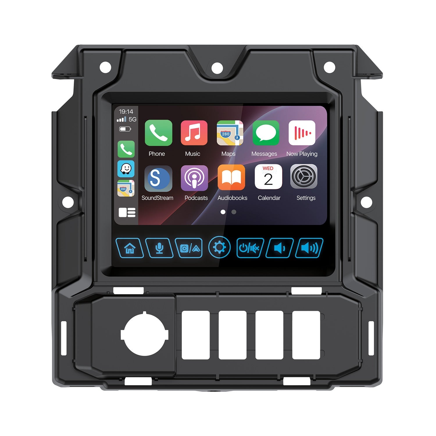 Soundstream SS.1824 Polaris Slingshot Head Unit angle view