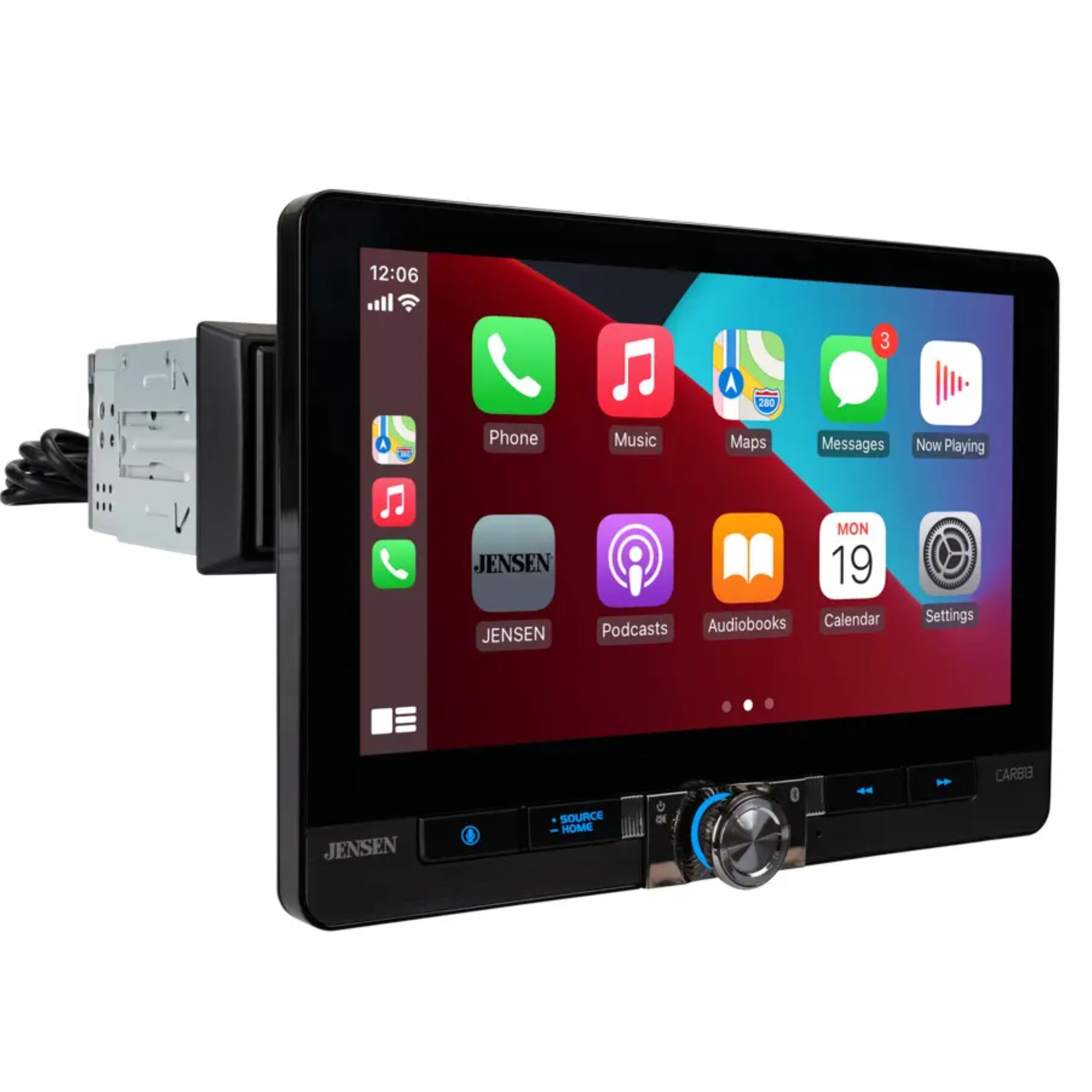Jensen 8 Touchscreen Receiver w/Wireless Android Auto & Apple CarPlay CAR813
