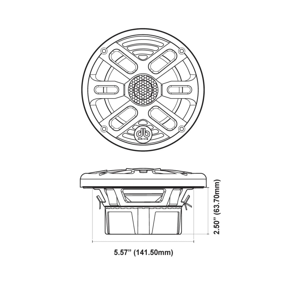 Aps65b: 6.5’’ 2-way Marine Loudspeakers (black) (1 Pair)