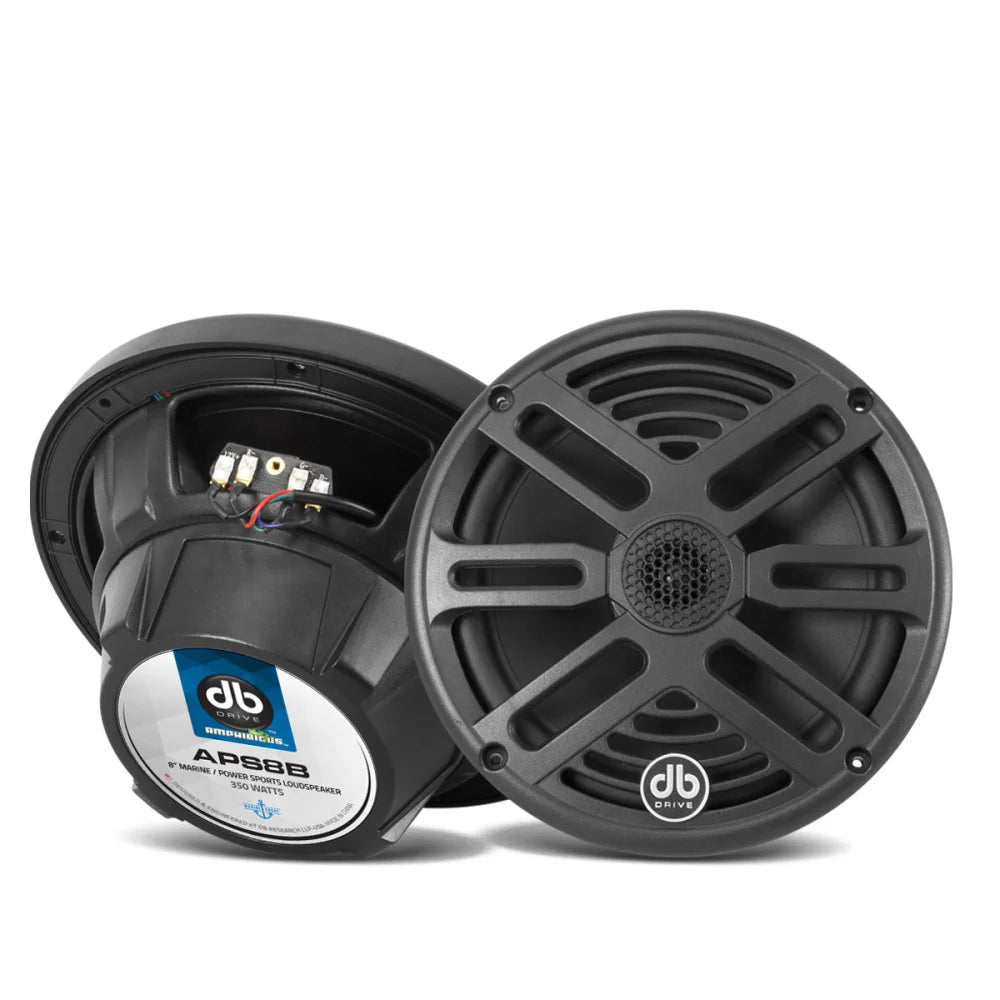Aps8b: 8’’ 2-way Marine Loudspeakers (black) (1 Pair)