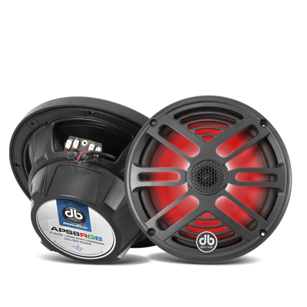 Aps8rgb: 8’’ 2-way Marine Loudspeakers W/rgb Accent