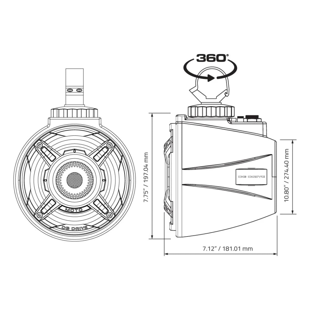 Apt65moto-cd: 6.5’’ Wdx Moto Tower Loudspeakers - Speaker