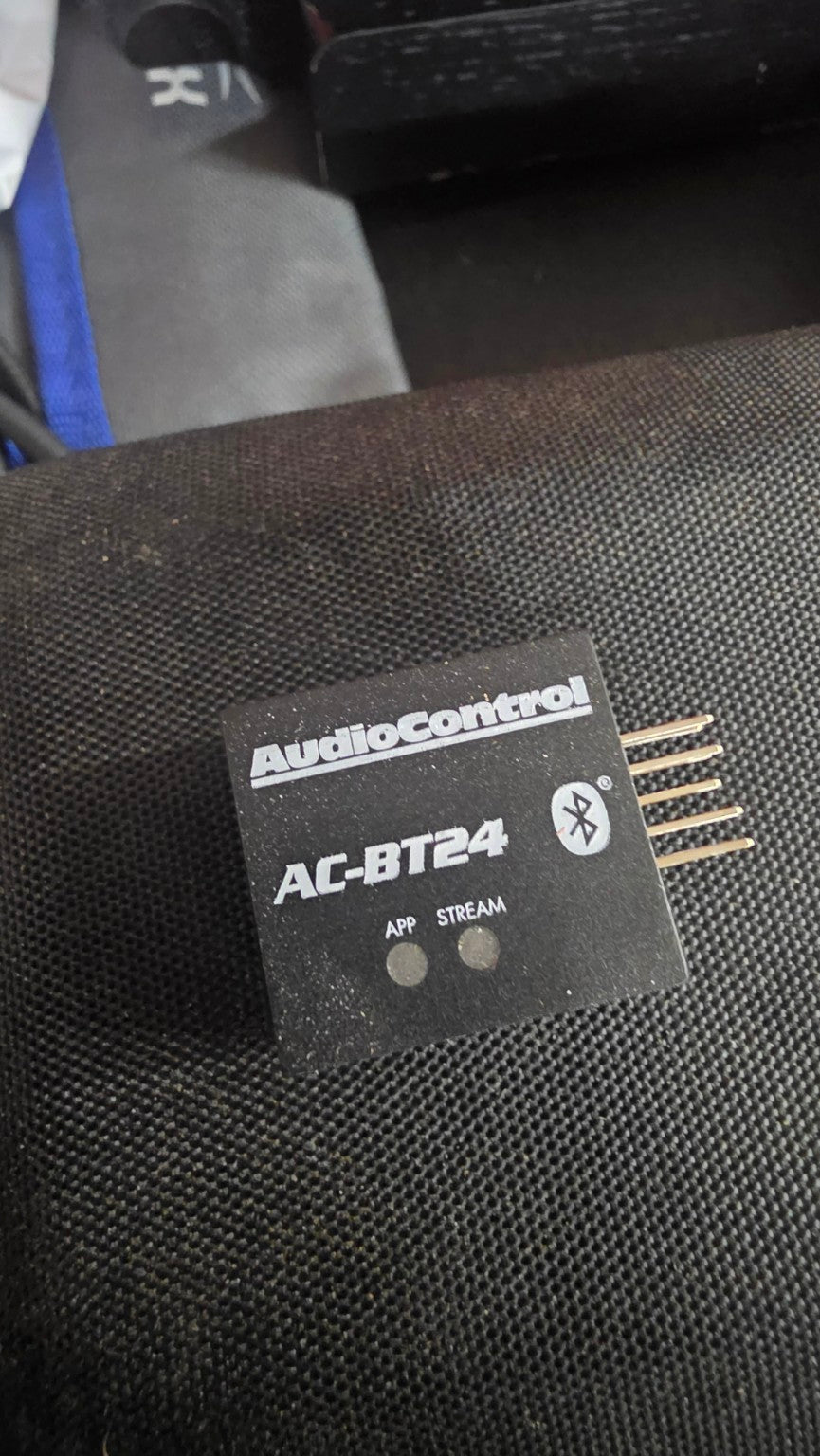 Used AudioControl AC-BT24 Bluetooth streamer and DSP programmer, actual item for sale with connector pins visible
