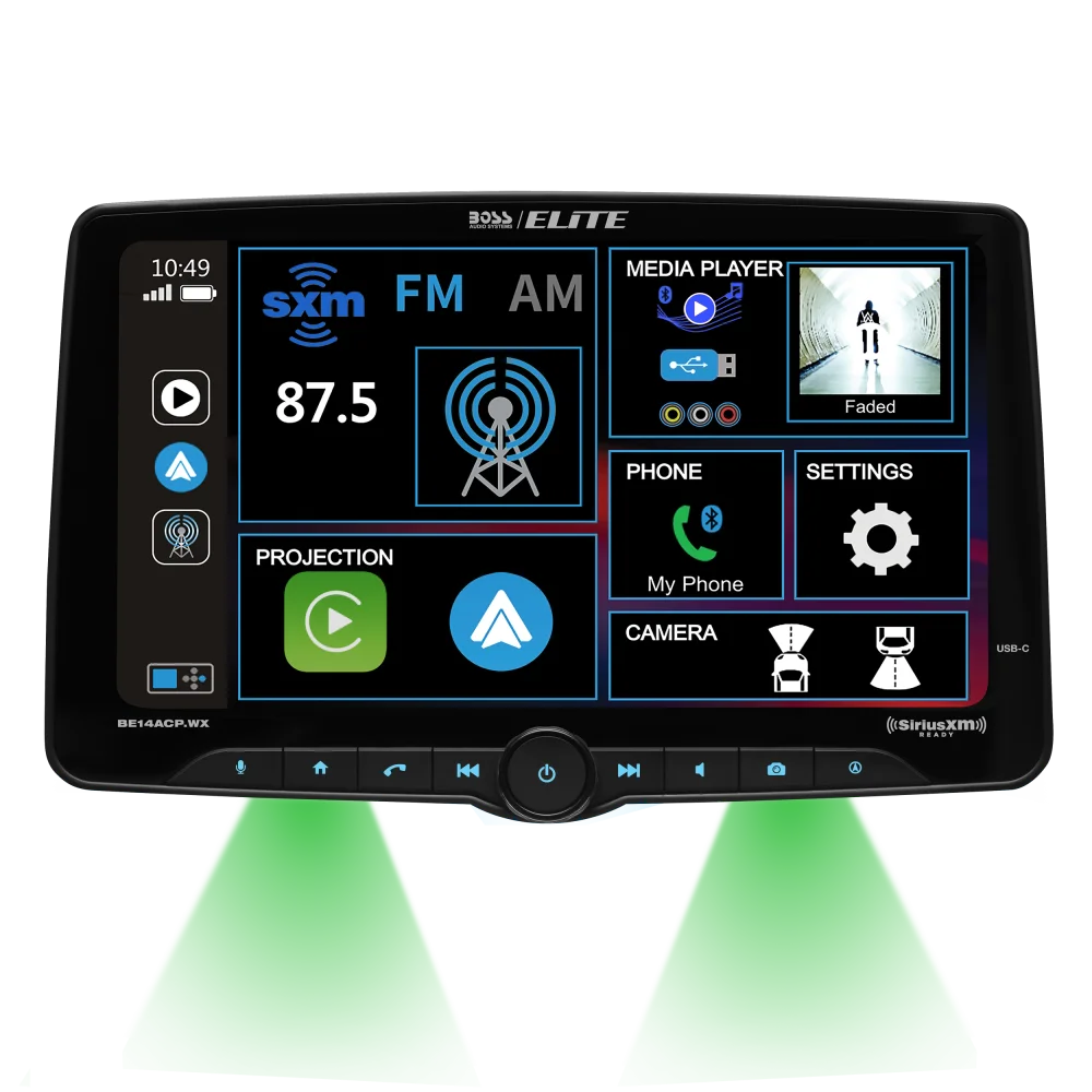 Be14acp.wx Boss Elite 14 Inch Floating Style Radio Maestro