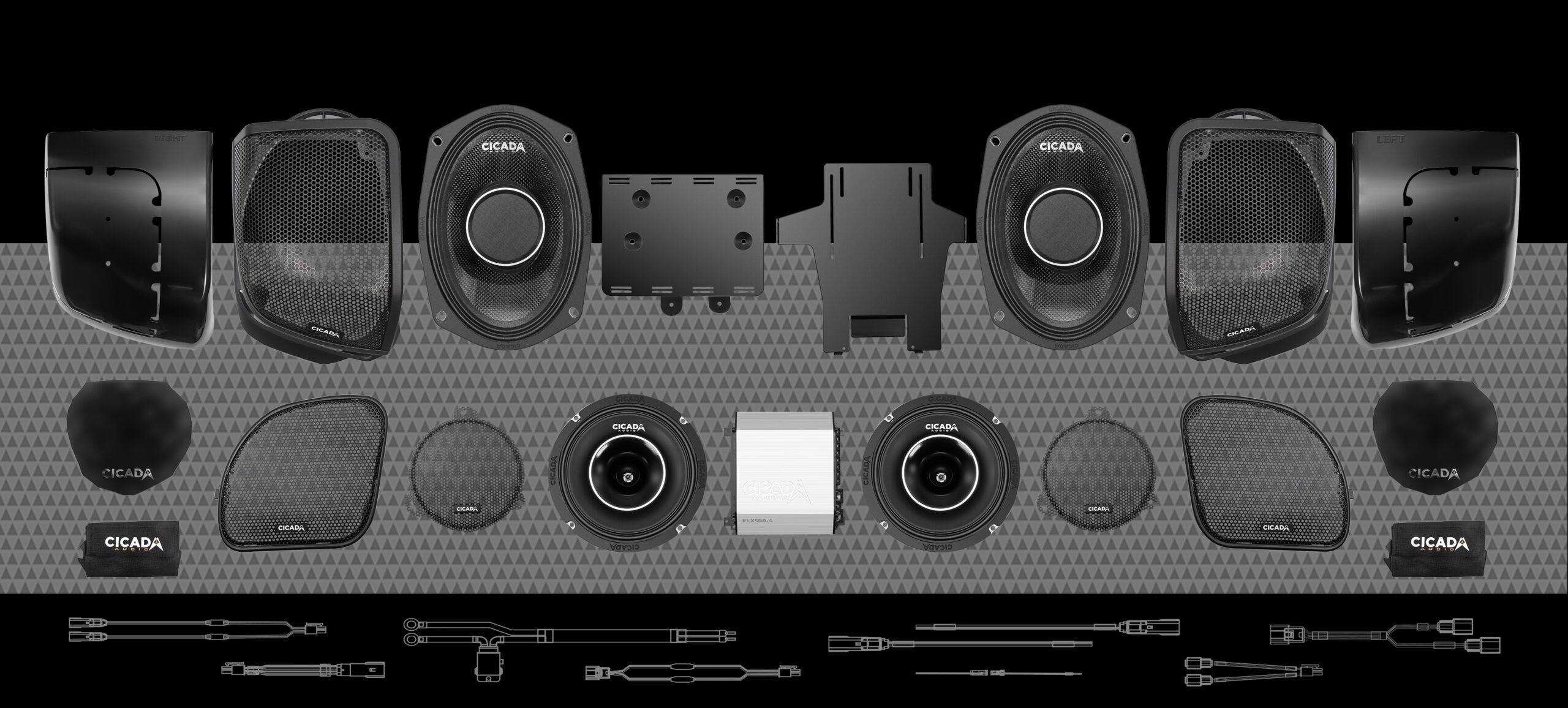 Cicada Audio 14FLXCH-4X4 Level 3 2014-2023 Harley-Davidson Bagger full-stage system