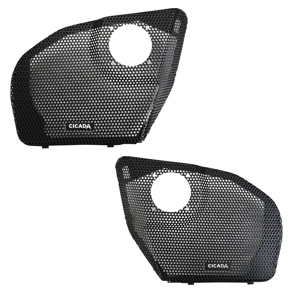 Cicada Audio 24CHDRGGT-075 2024+ Harley-Davidson Road Glide grilles with RR075T mounts