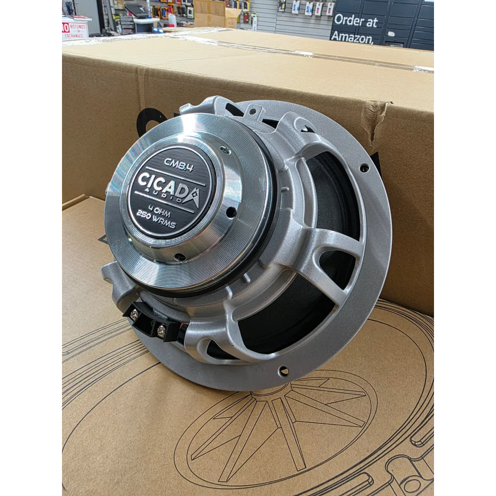 (new) Cicada Audio Cm8 Midrange Speakers 8ββ 4 Ohm Pair