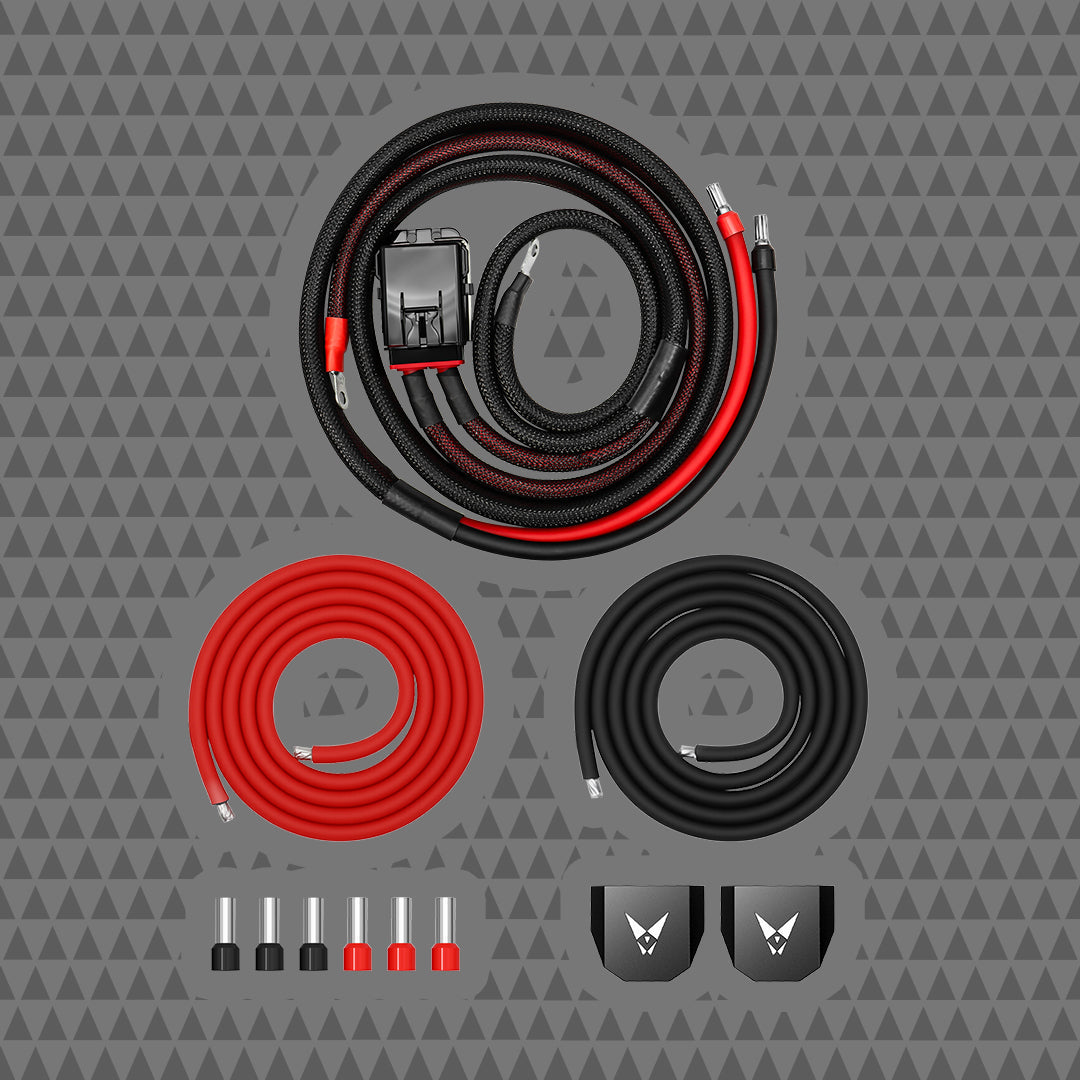 Cicada Audio HDPG2KD 2-AWG dual and multi-amplifier power and ground wiring kit