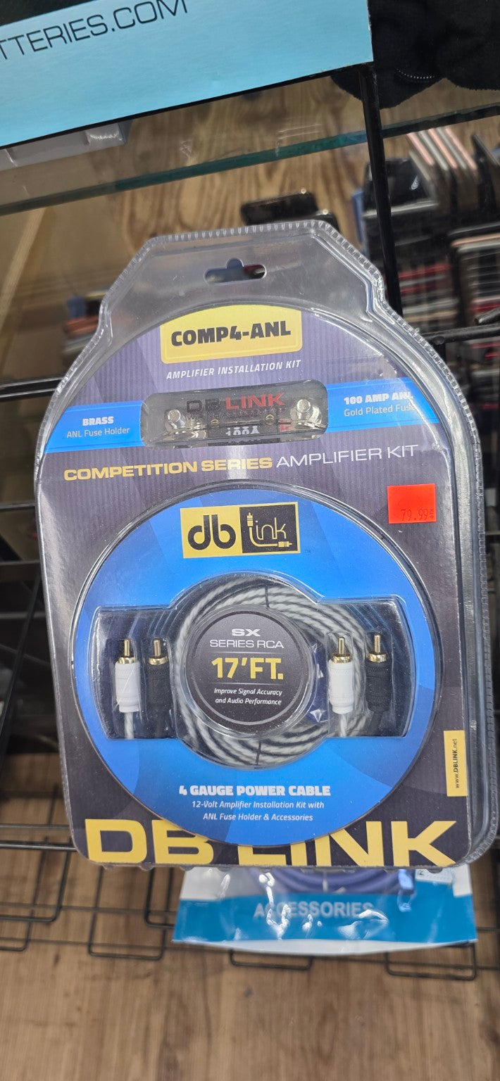 DB Link COMP4-ANL 4 gauge competition series amplifier installation kit closeout