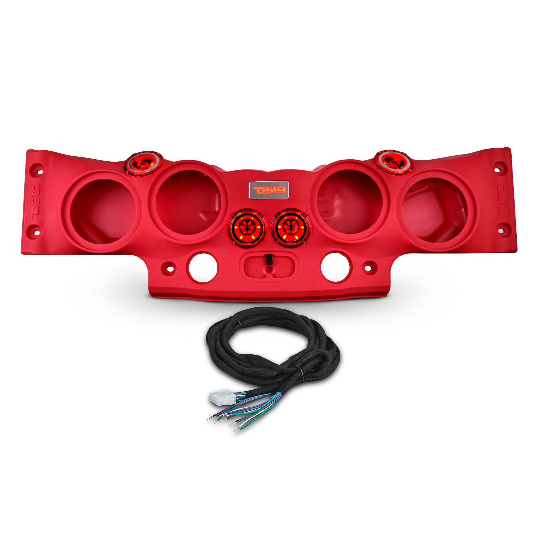 DS18 JK-SBAR red overhead sound bar for Jeep JK and JKU