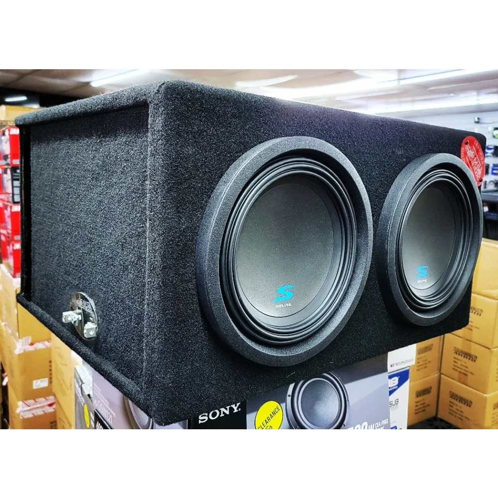 Dual 10″ Custom-built Subwoofer Enclosure (built-to-order)