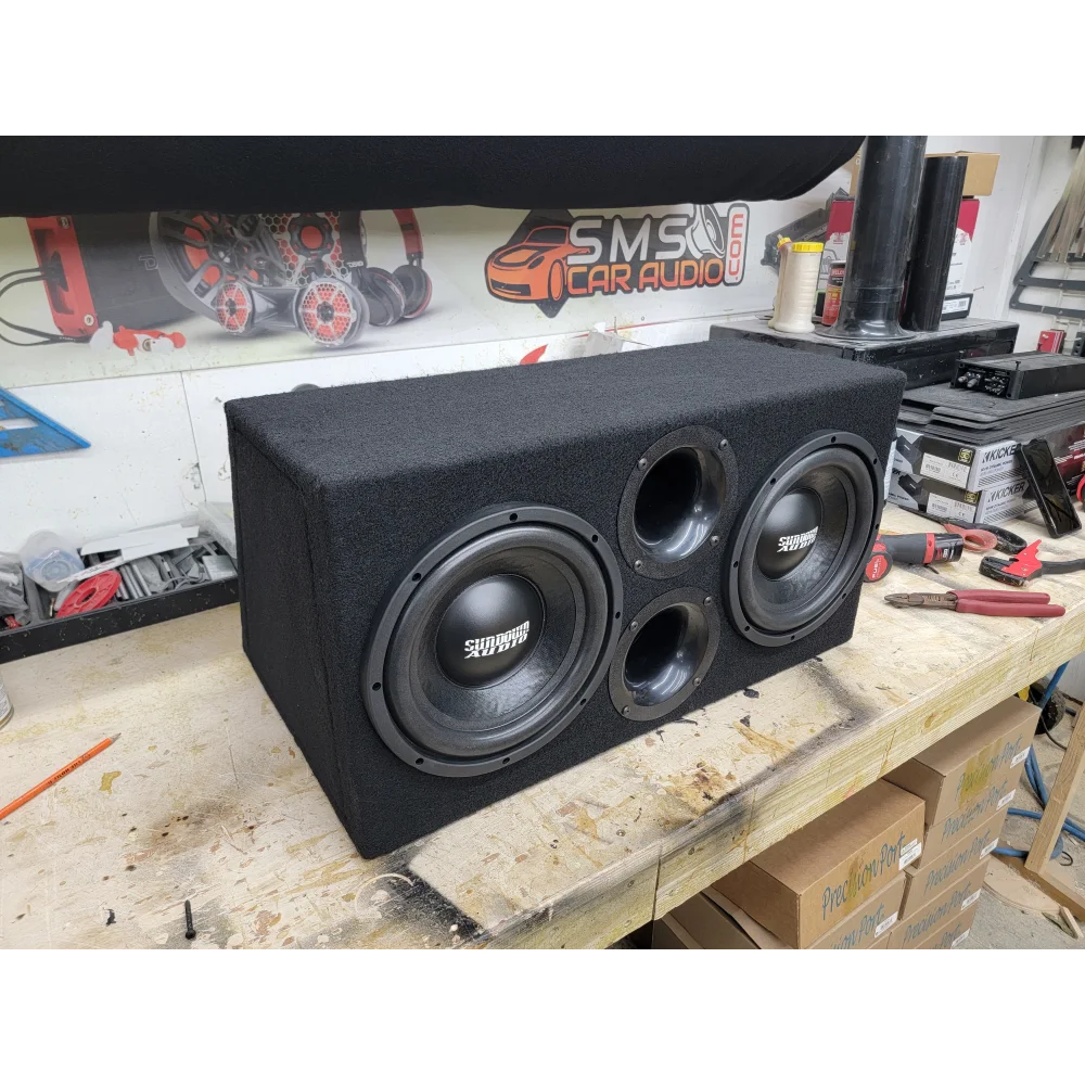Dual 10″ Custom-built Subwoofer Enclosure (built-to-order)
